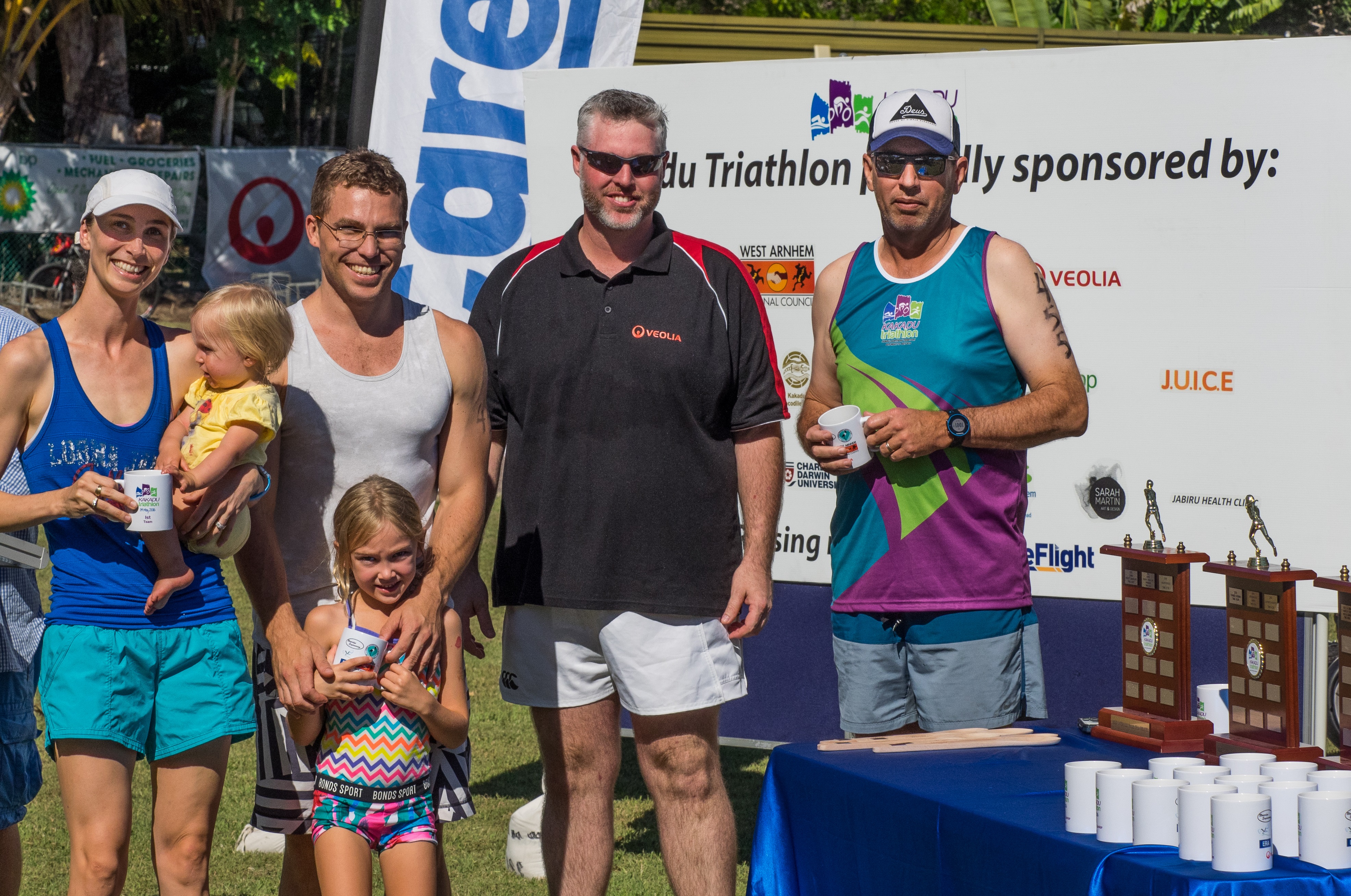 The winning team from left to right ERA Manager HSECW Stephanie Miller, Chris Miller, Veolia Operations Manager Ben Whiting and ERA General Manager Tim Eckersley